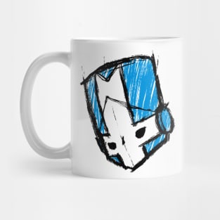 CASTLE CRASHERS - BLUE KNIGHT SKETCH Mug